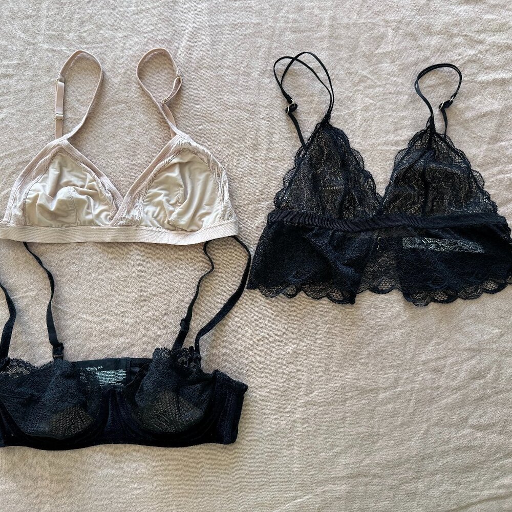 Set of 3 Madewell and Gap Bralettes